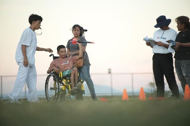Wheelchair Participant in Action