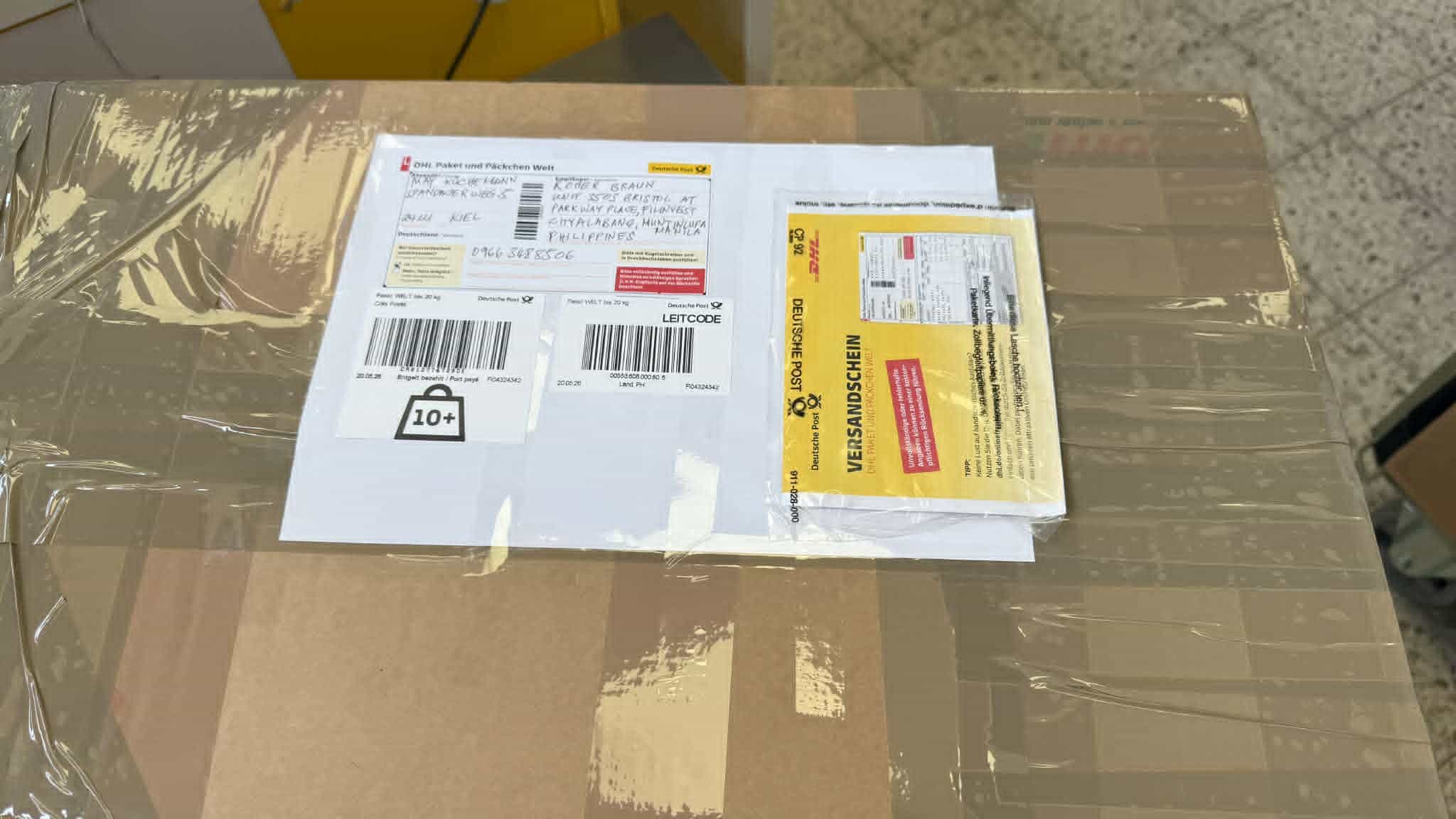 Addressed to Muntinlupa, Philippines