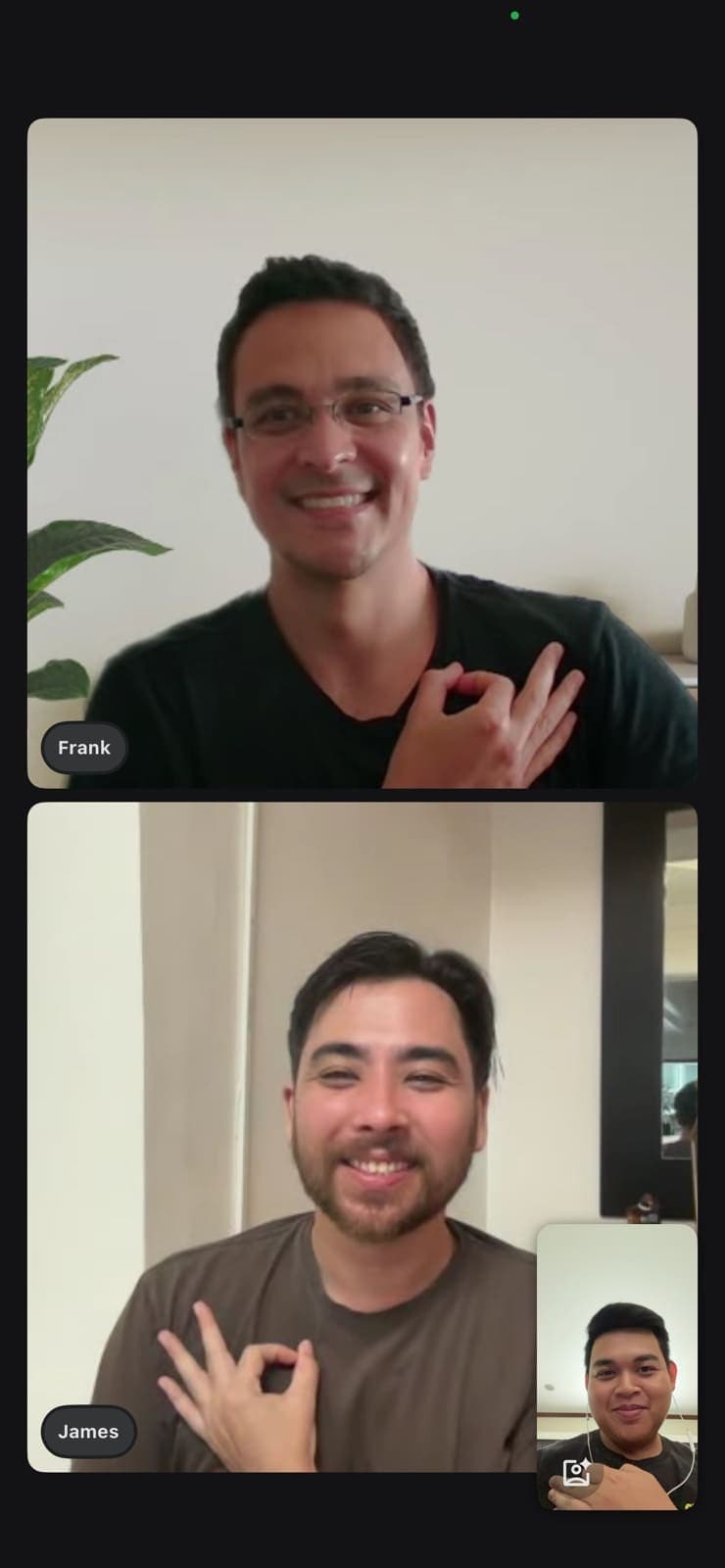 James Gutierrez joins a video call to be onboarded as Master of Ceremonies for BIDA Games 2026.