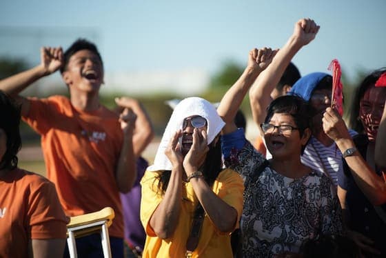 Families and Communities Cheering